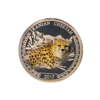 مدالیون ( سکه یادبود) نقره یوزپلنگ ایرانی